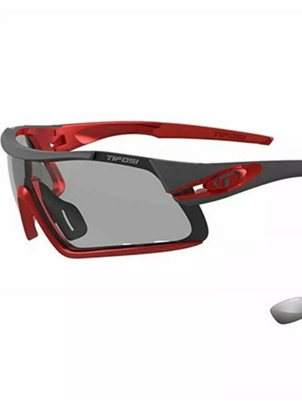 NWT, Tifosi Optics, Davos Sunglasses, Red Frame, with case